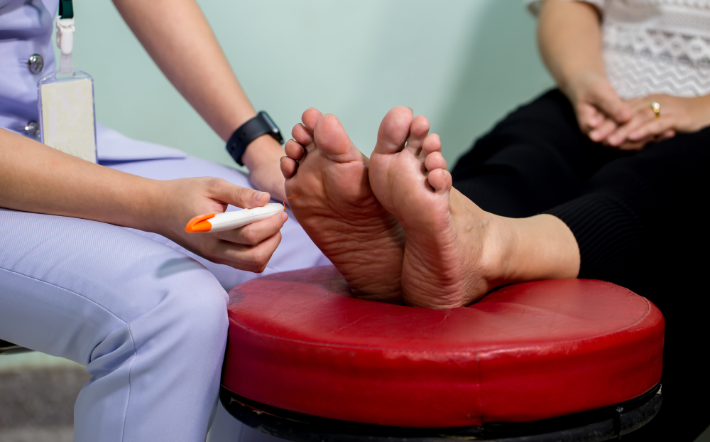 How does the diabetic foot result in amputation?