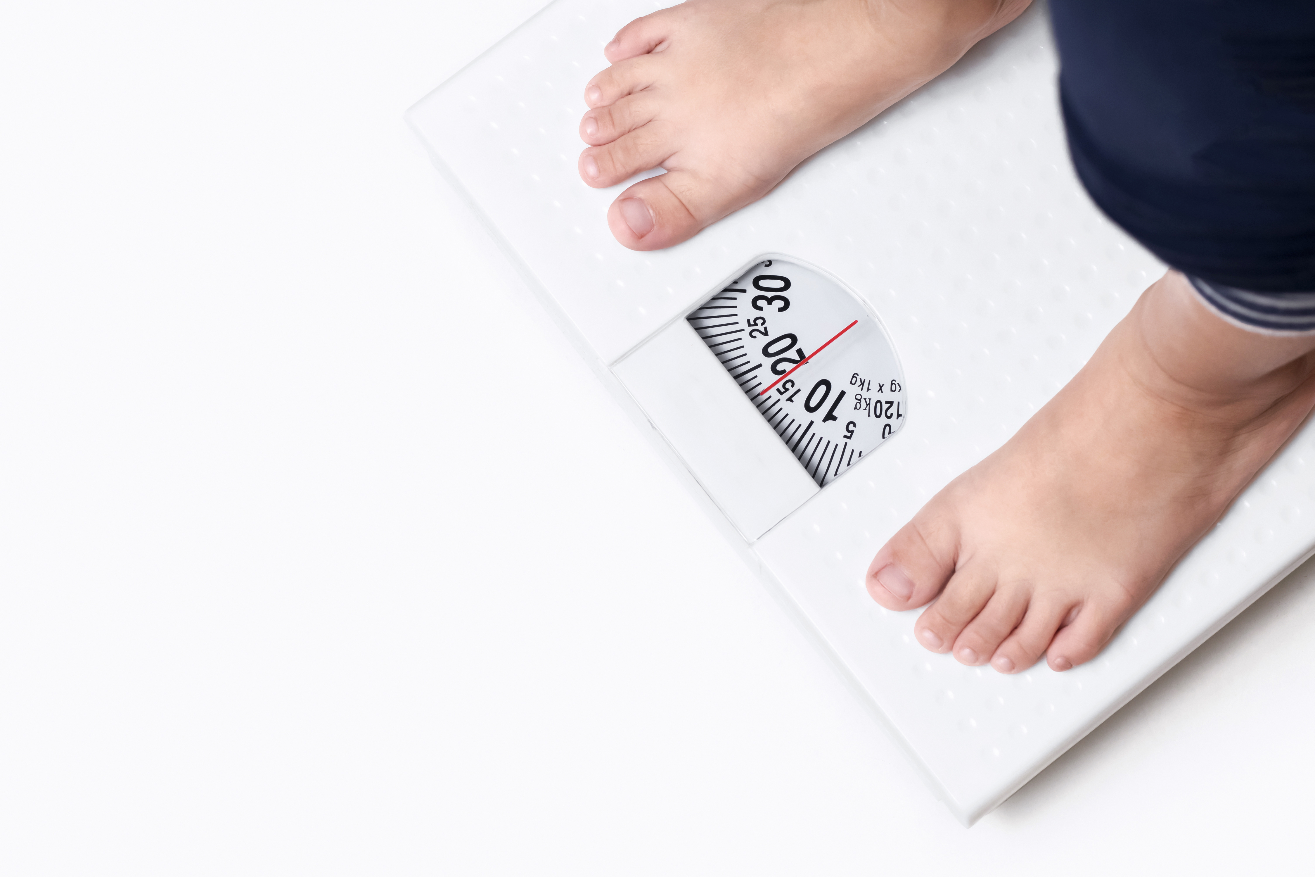 How does being overweight affect the feet?