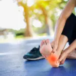 Blessure sportive au pied