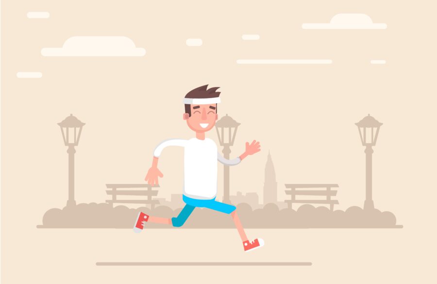 What is the best way to begin a jogging activity?